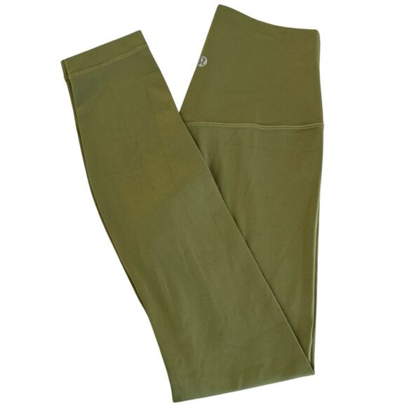 Lululemon Women's Pull-On Align High-Rise 25" Crop Leggings Bronze Green Size 4